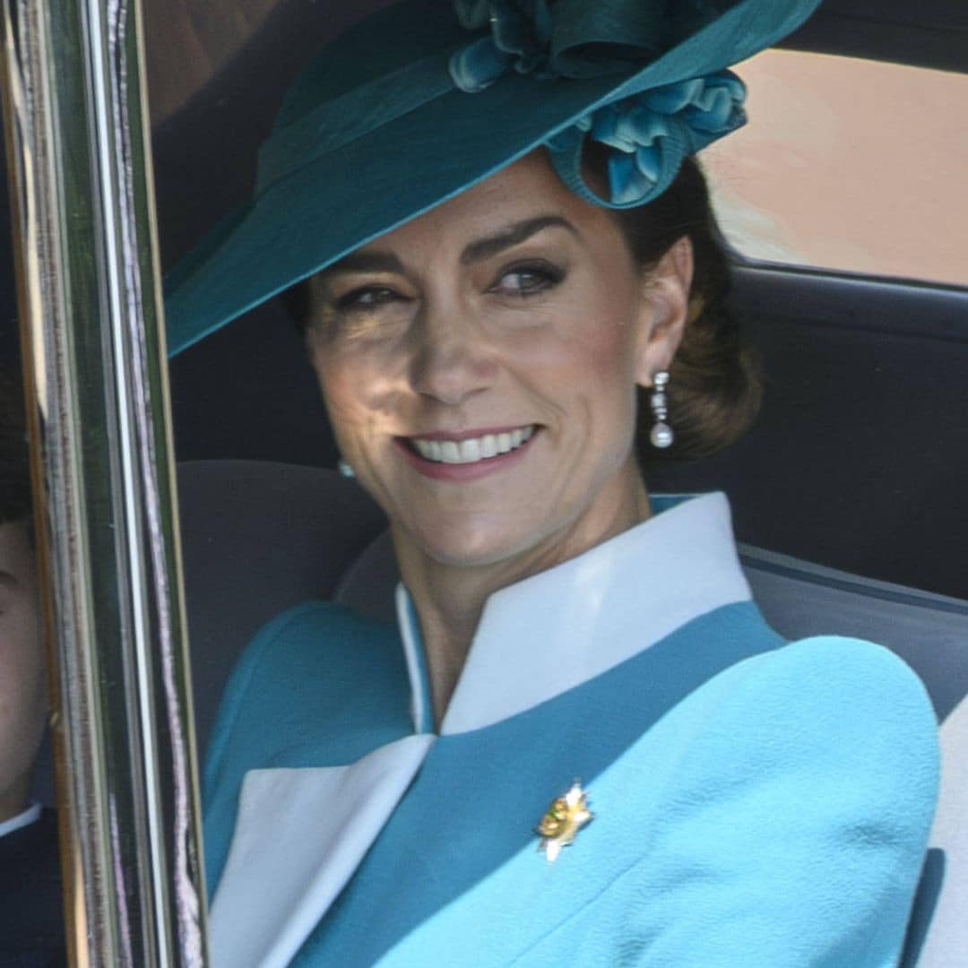 Kate Middleton, pura elegancia con guiño a Diana de Gales en el 'Trooping the Colour'