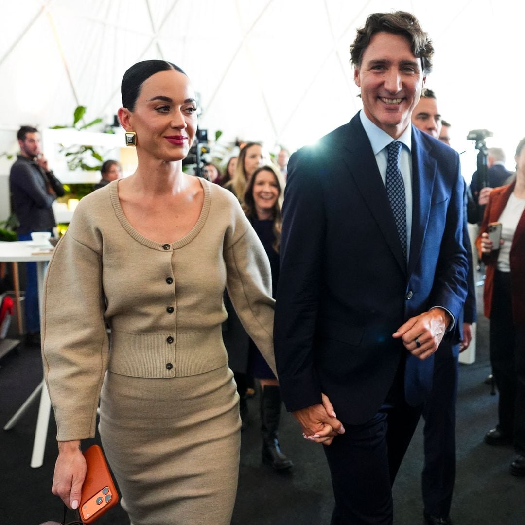 Katy Perry, el gran apoyo de Justin Trudeau en su primer acto oficial como pareja en el Foro de Davos