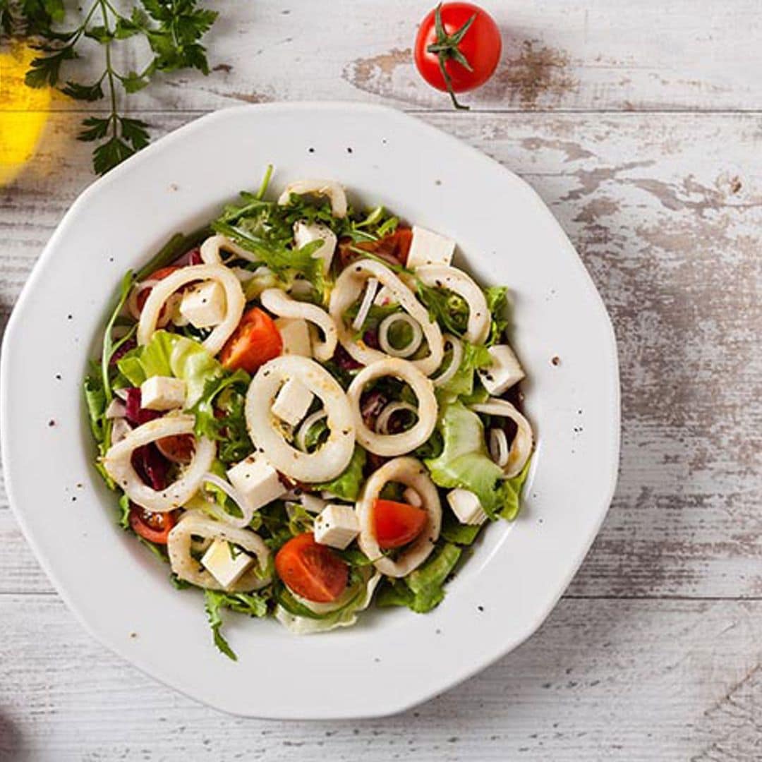 Ensalada templada de chipirones