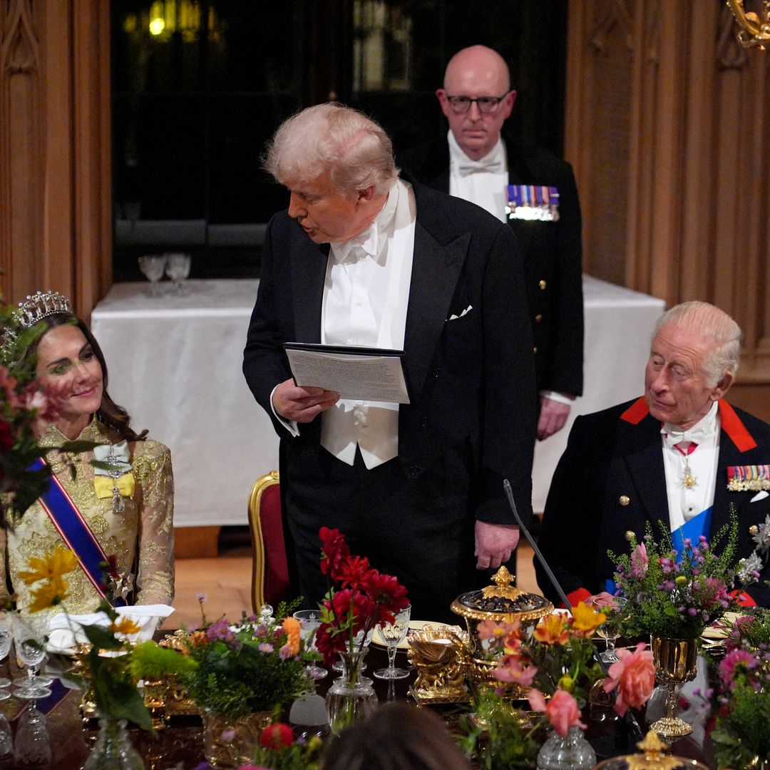 Donald Trump piropea a Kate Middleton durante el discurso de la cena de gala y el vídeo se hace viral