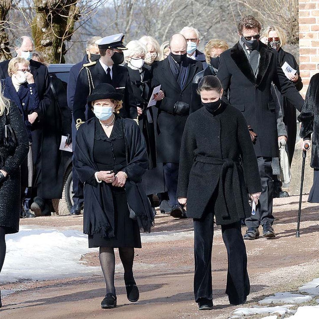 La Familia Real de Noruega da el último adiós a Erling Lorentzen, el cuñado del rey Harald