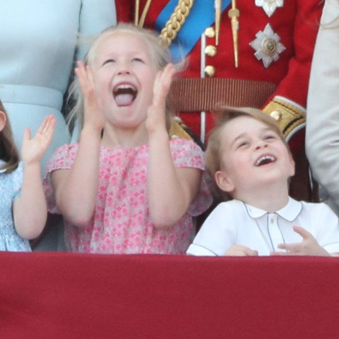 El entusiasmo de los pequeños de la Familia Real británica al presenciar el desfile aéreo