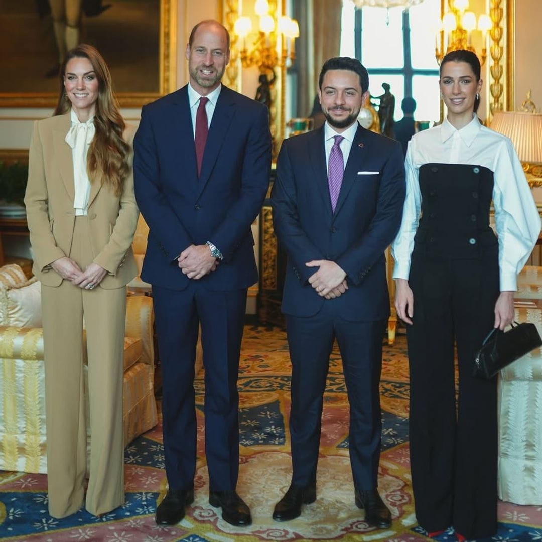 Cita en Windsor: del traje de Kate Middleton al corsé de Rajwa de Jordania, dos looks para la historia