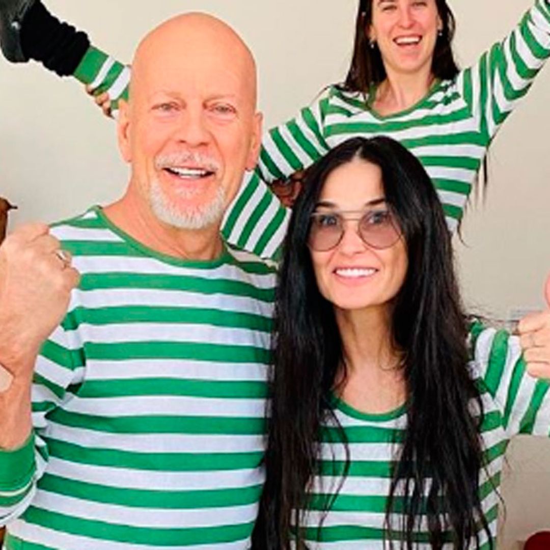 Bruce Willis y Demi Moore pasan juntos la cuarentena ¡y con pijamas a juego!