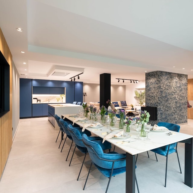Zona de cocina abierta al comedor