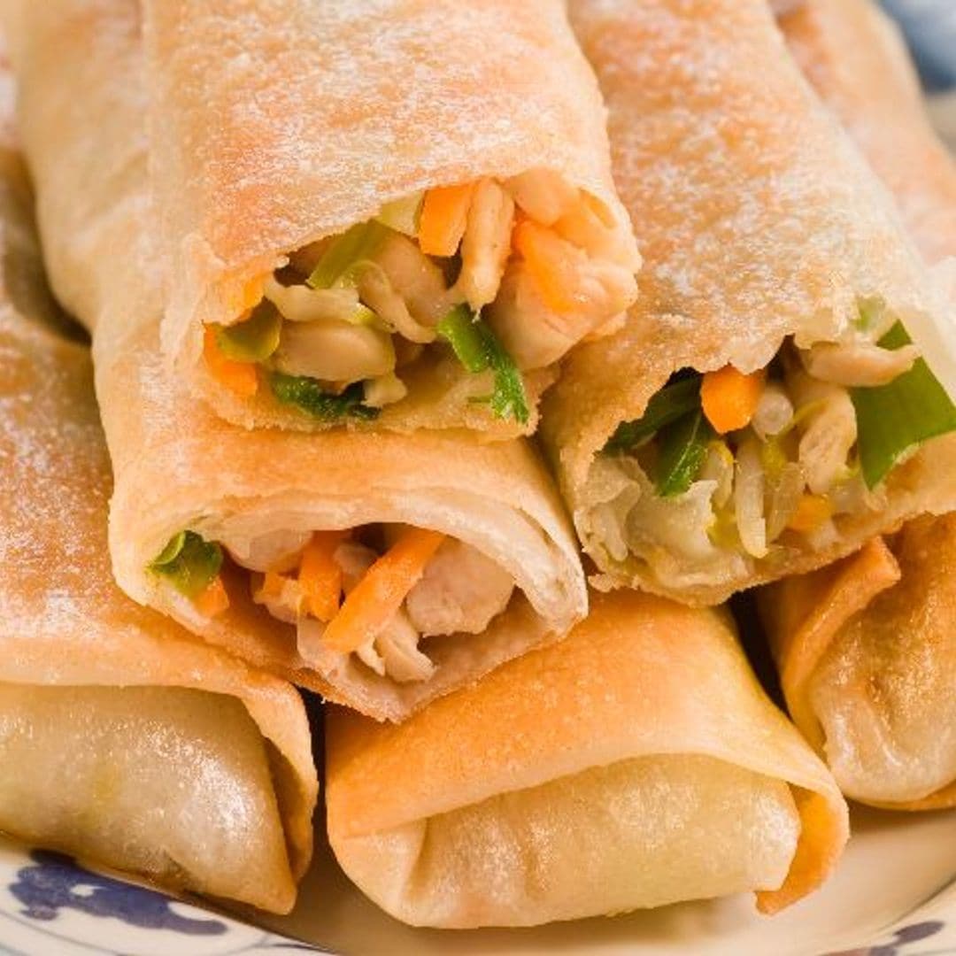 Rollitos de langostinos