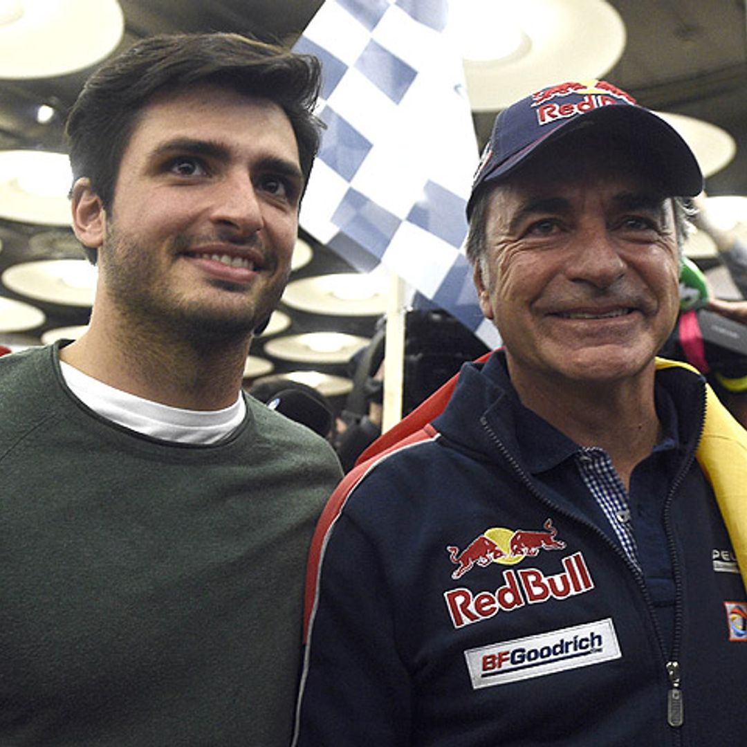 Carlos Sainz Jr. lidera el emocionante recibimiento a su padre, Carlos Sainz, a su llegada a Madrid