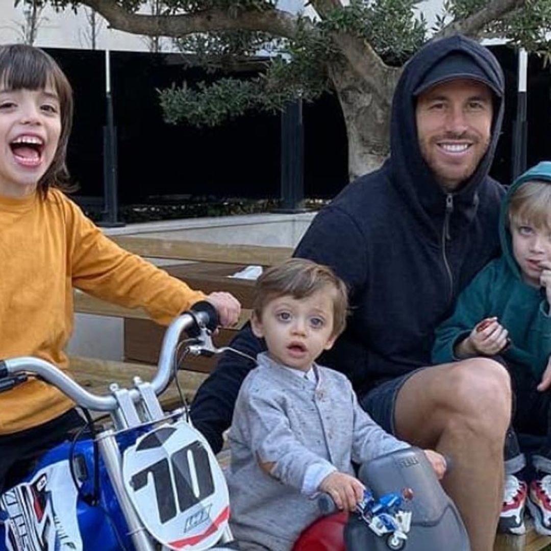 La tierna despedida 'bilingüe' de Sergio Ramos y sus hijos