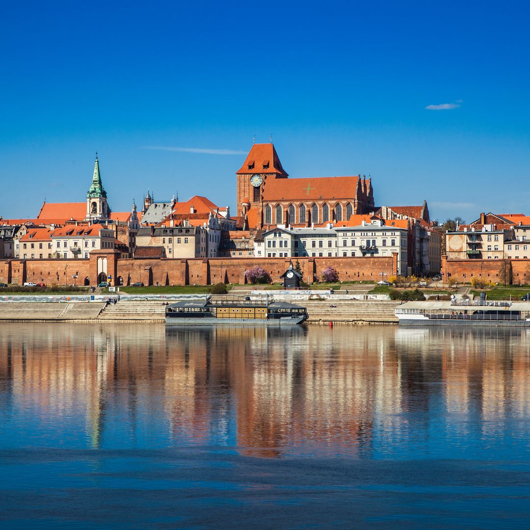 Panorámica de Torun con el Vístula.