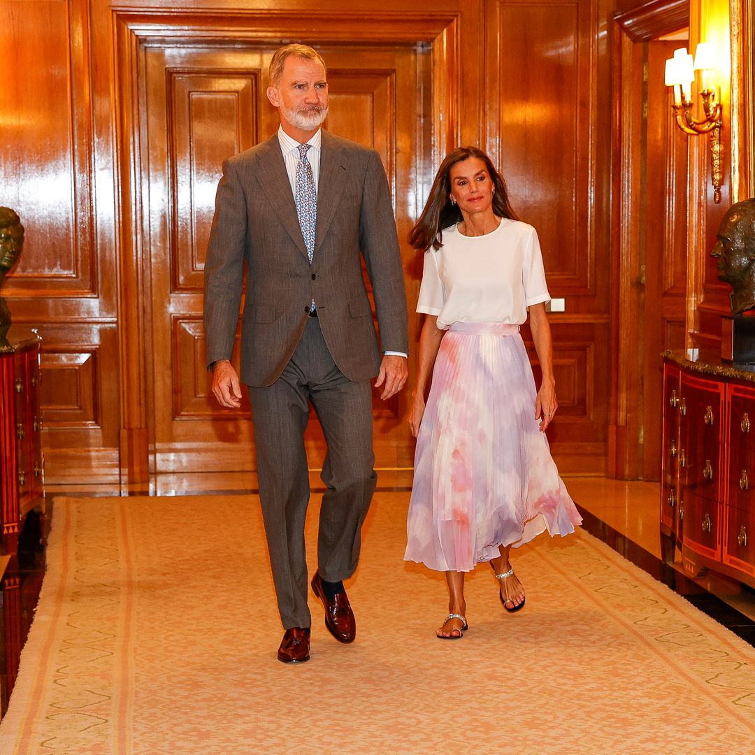 Los Reyes abren una desconocida estancia del Palacio de la Zarzuela en uno de sus últimos actos públicos