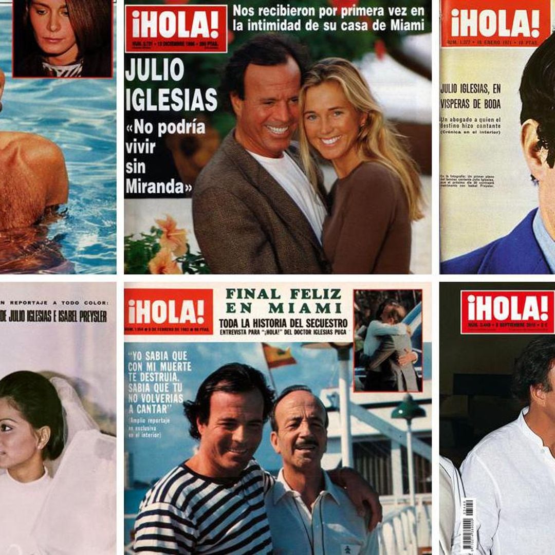 Julio Iglesias: sus 80 portadas más icónicas en ¡HOLA!