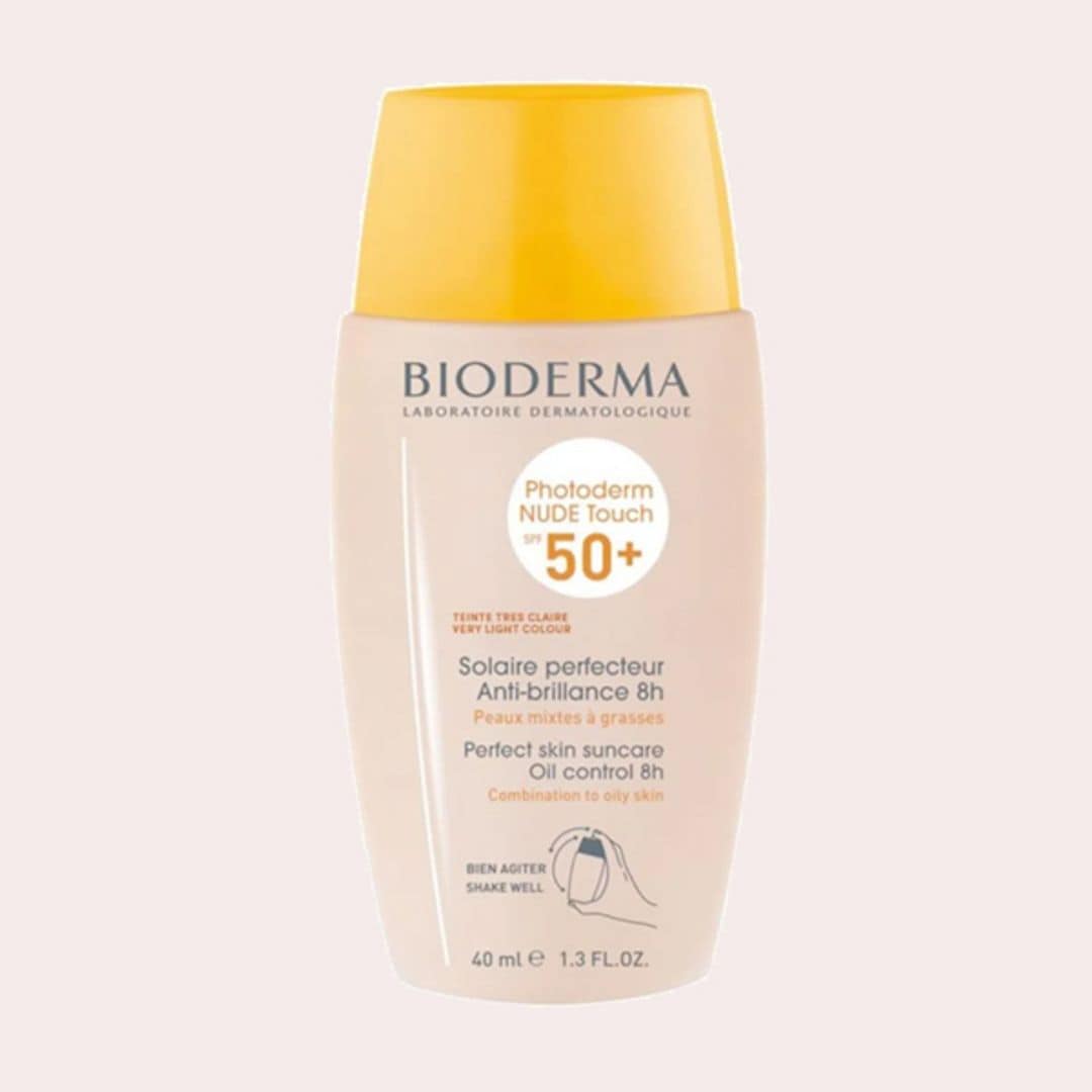LA MEJOR CREMA SOLAR CON COLOR PARA PIELES CLARAS: Bioderma Photoderm Nude Touch SPF50+ Color Muy Claro