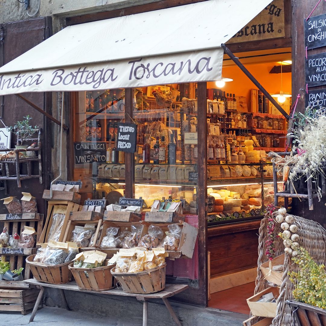 Comercio tradicional en la Toscana