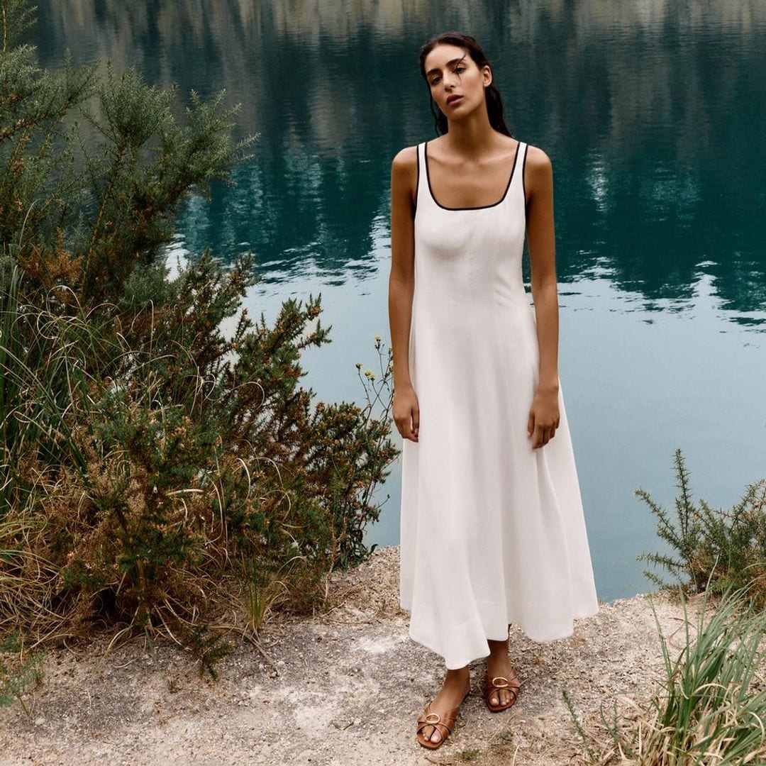 Vestido blanco de Zara
