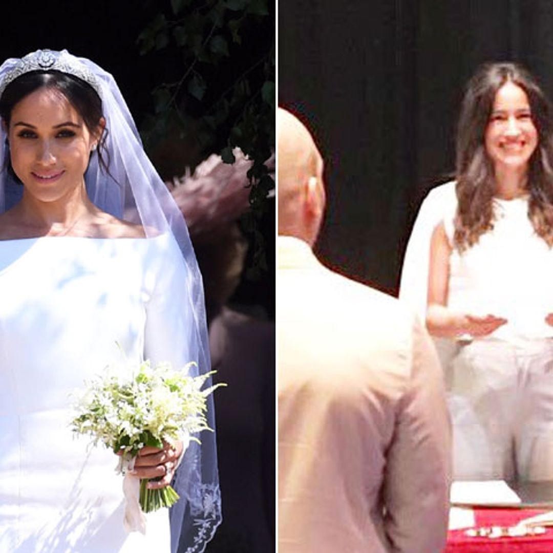 Meghan Markle y Begoña Villacís, dos rostros parecidos que hoy han pisado un altar ¡de blanco!