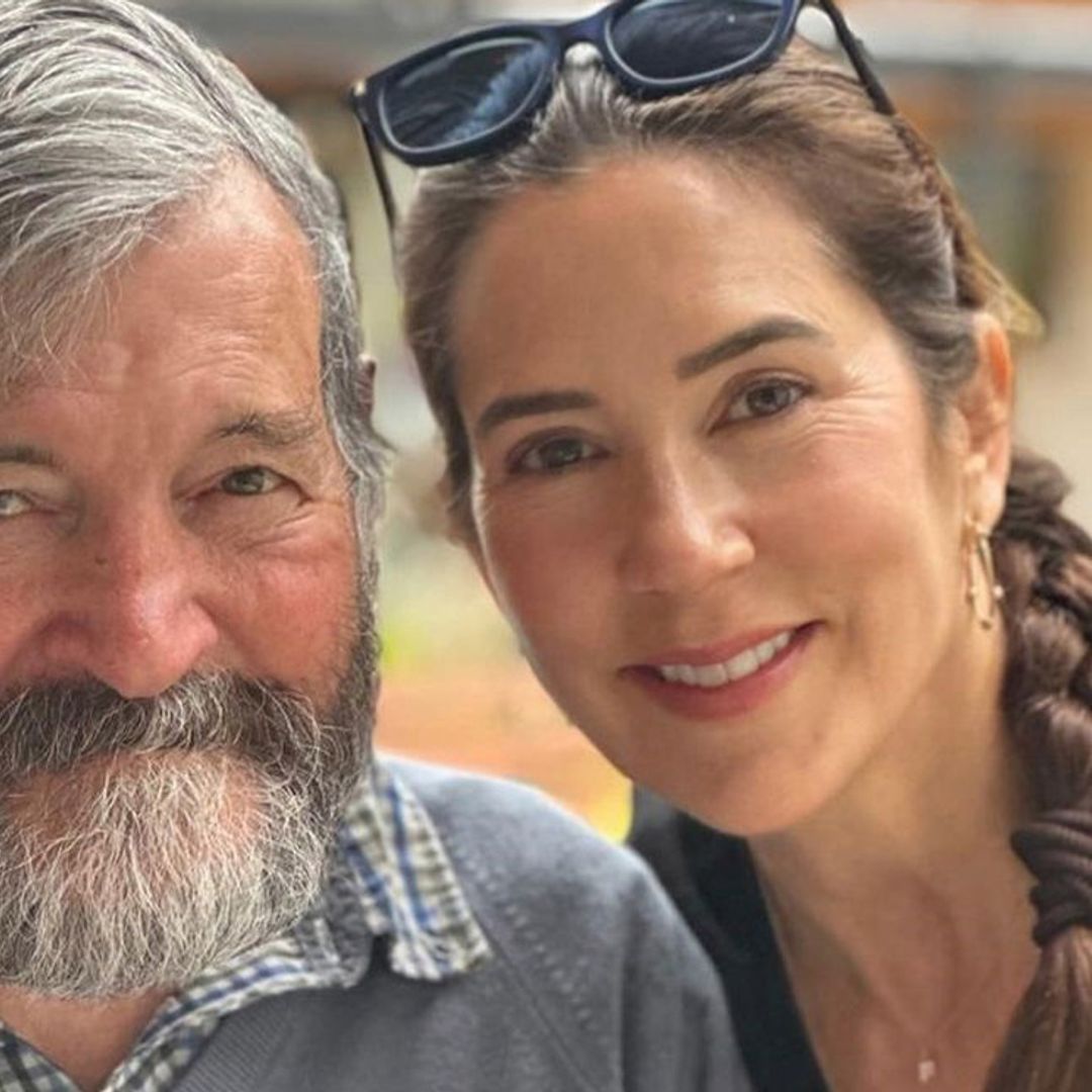 Los significados que encierra la entrañable imagen de Mary de Dinamarca con su padre