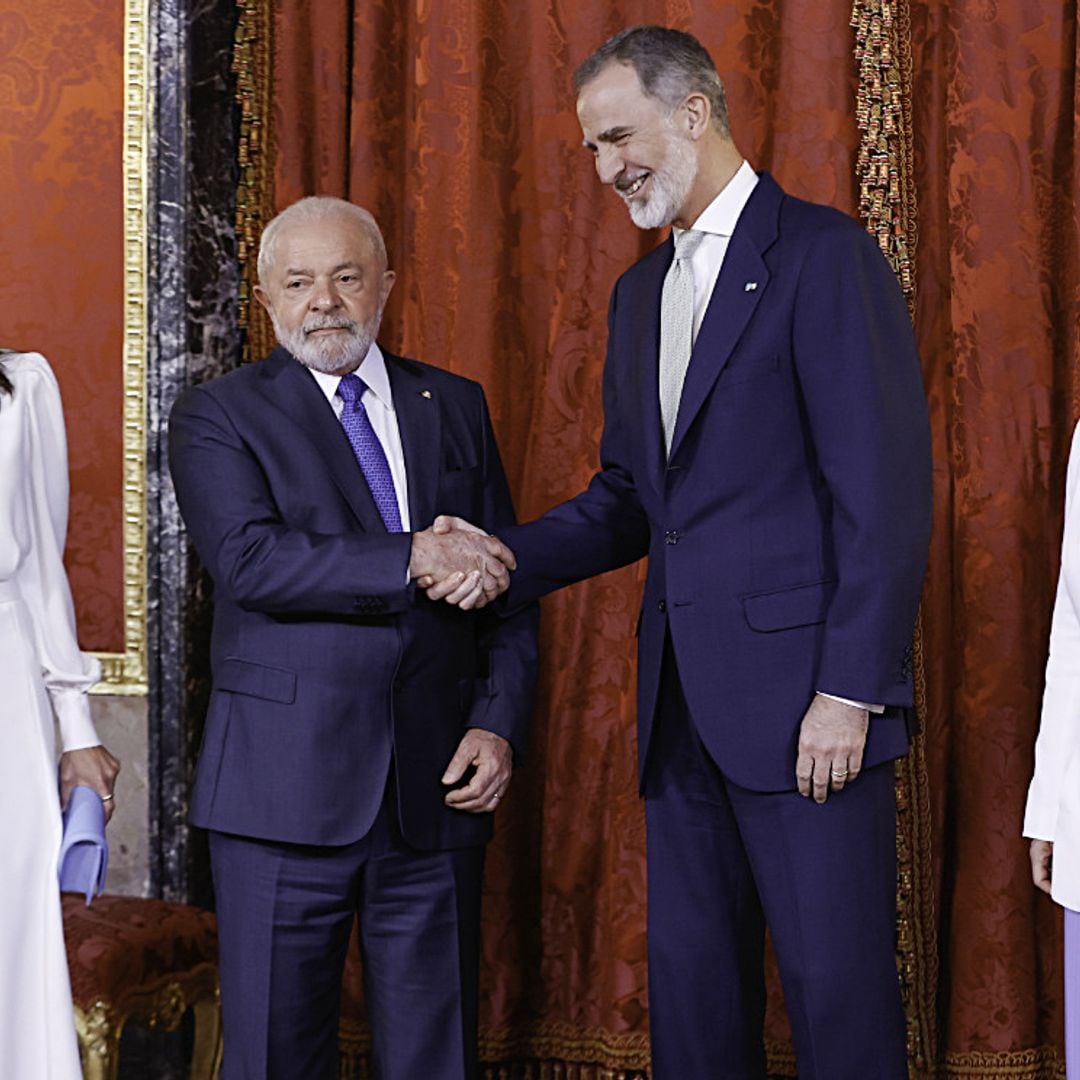 Los Reyes abren el Palacio Real al presidente brasileño Lula da Silva y su mujer Rosângela