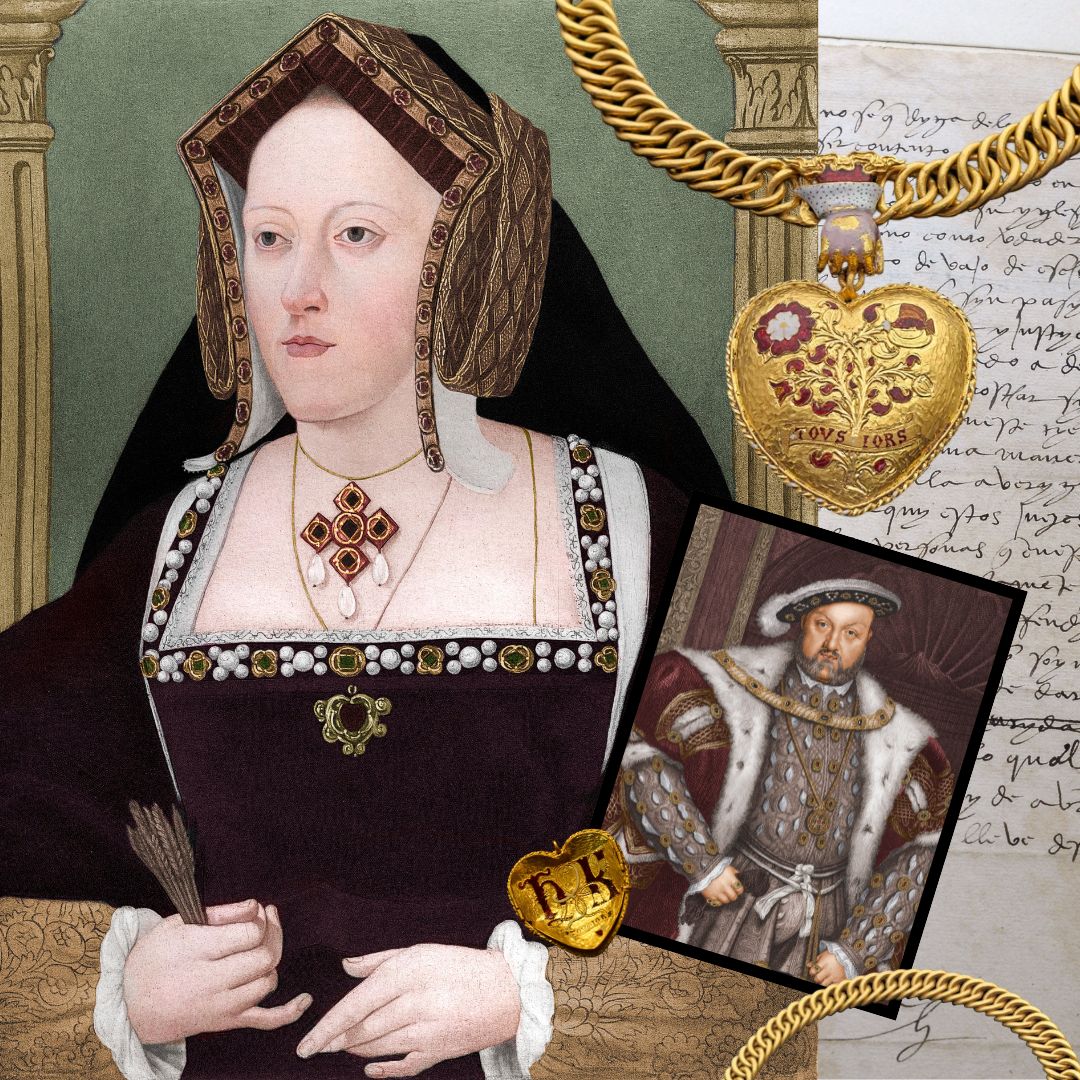 Un corazón de oro, dos iniciales y 500 años de historia: la joya enterrada de Catalina de Aragón y Enrique VIII que encontraron con un detector de metales