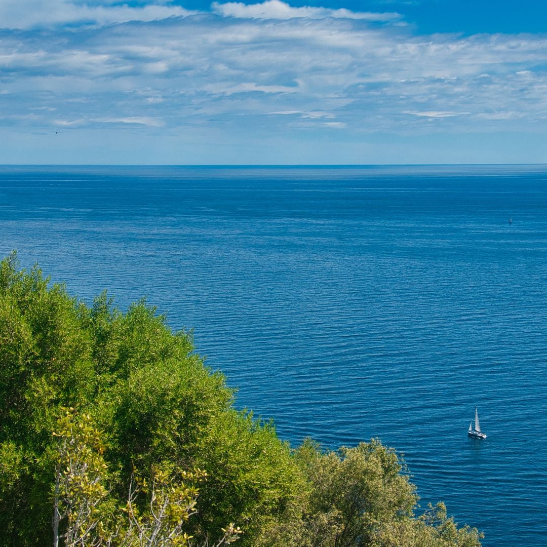 Mediterráneo visto desde la localidad de Llafranc, en la Costa Brava, Girona