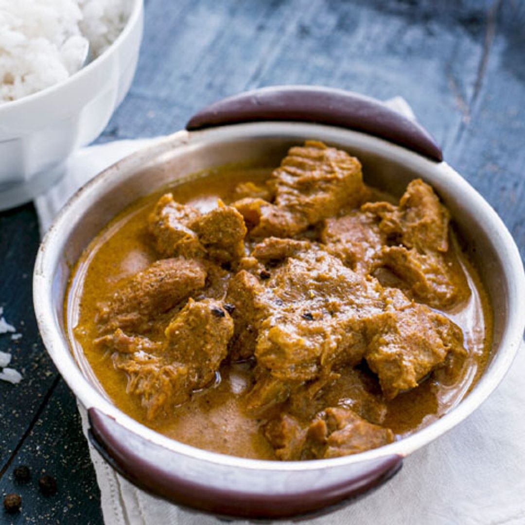 Curry de cordero al azafrán