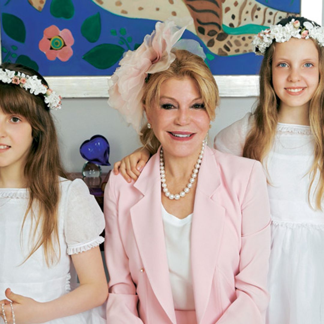 Fotografías exclusivas en ¡HOLA!, vivimos con la Baronesa Thyssen la comunión de sus hijas