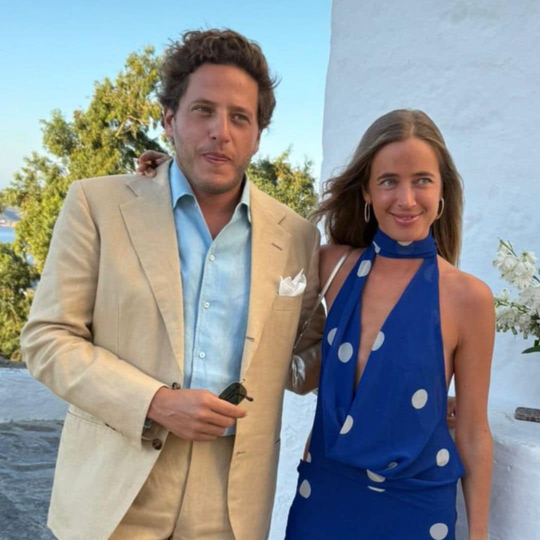 Blanca Osorio, invitada en la gran boda griega del hijo de la diseñadora Luisa Beccaria y la hija de Carlo Clavarino