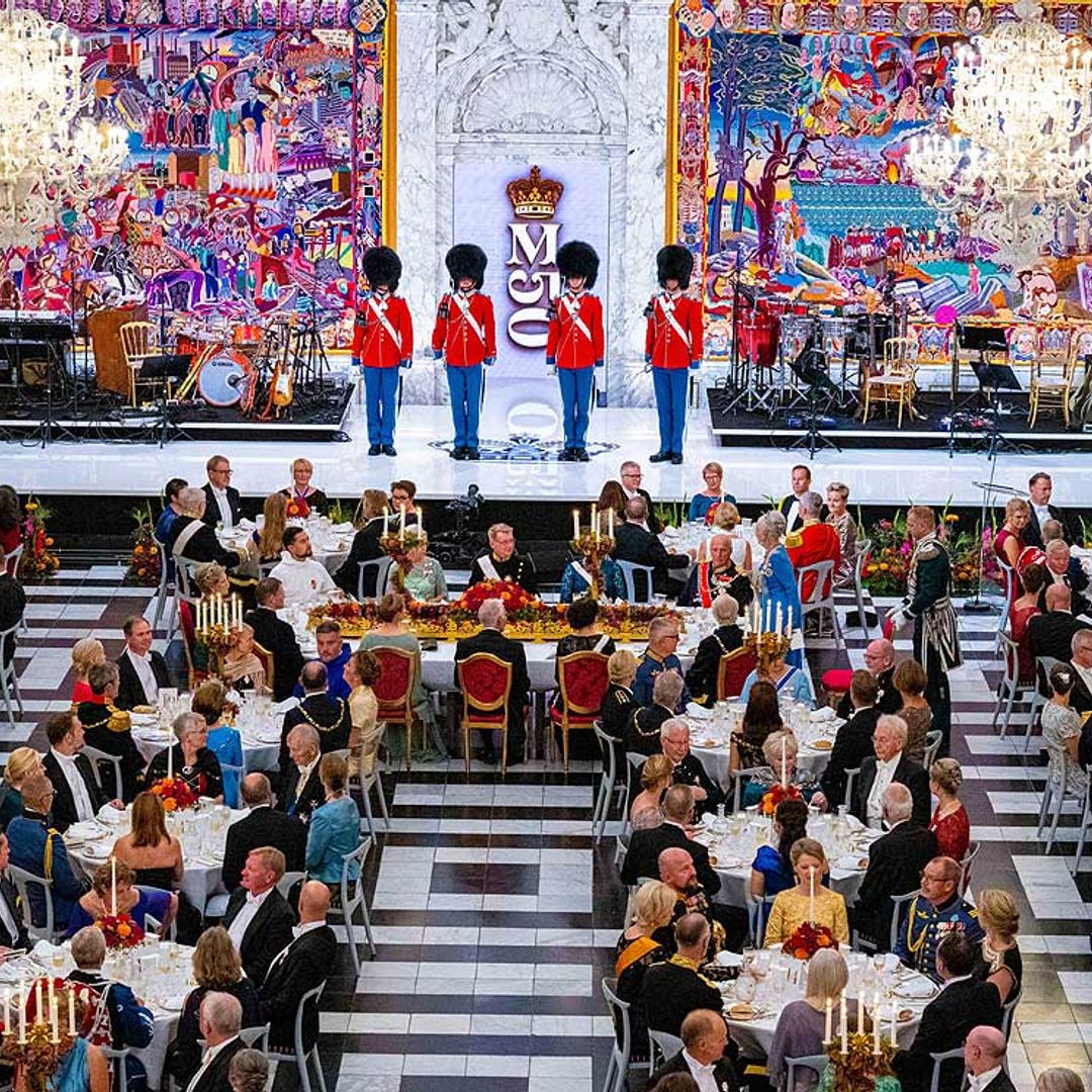 Las espectaculares imágenes de la cena de gala del Jubileo de Margarita de Dinamarca