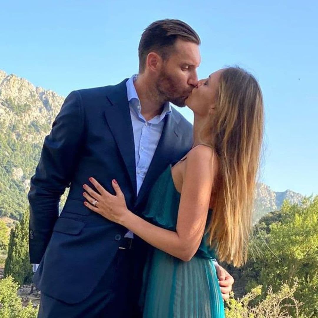 Helen Lindes y Rudy Fernández, muy acaramelados en la romántica boda de la hermana del jugador