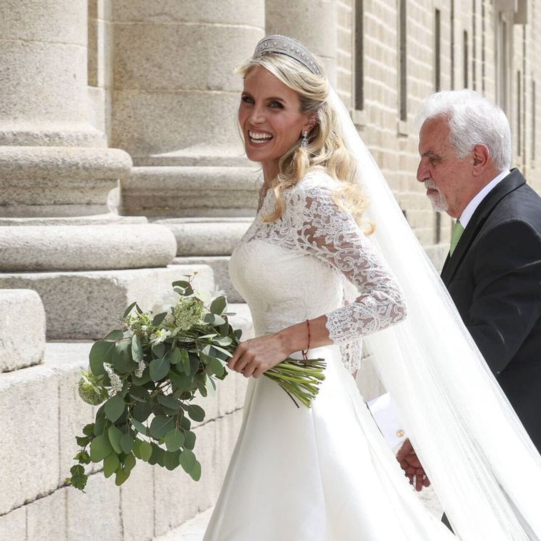El vestido de novia de Angie Rigueiro, ¿un guiño al icónico diseño de Kate Middleton?