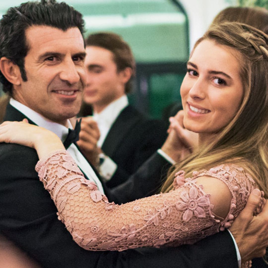 El orgullo de Luis Figo en el debut en sociedad de su hija Daniela