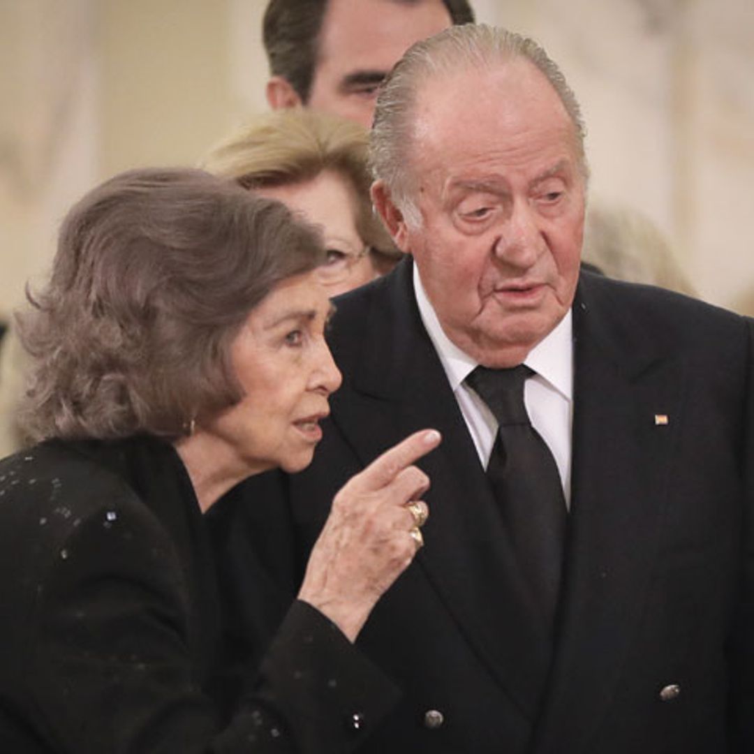 Los reyes Juan Carlos y Sofía, juntos en el funeral de Miguel de Rumanía