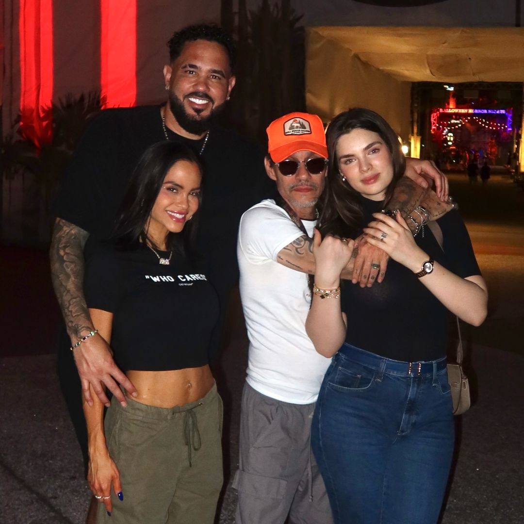Nadia Ferreira y Marc Anthony, de cita doble con Natti Natasha y Raphy Pina en Universal Studios
