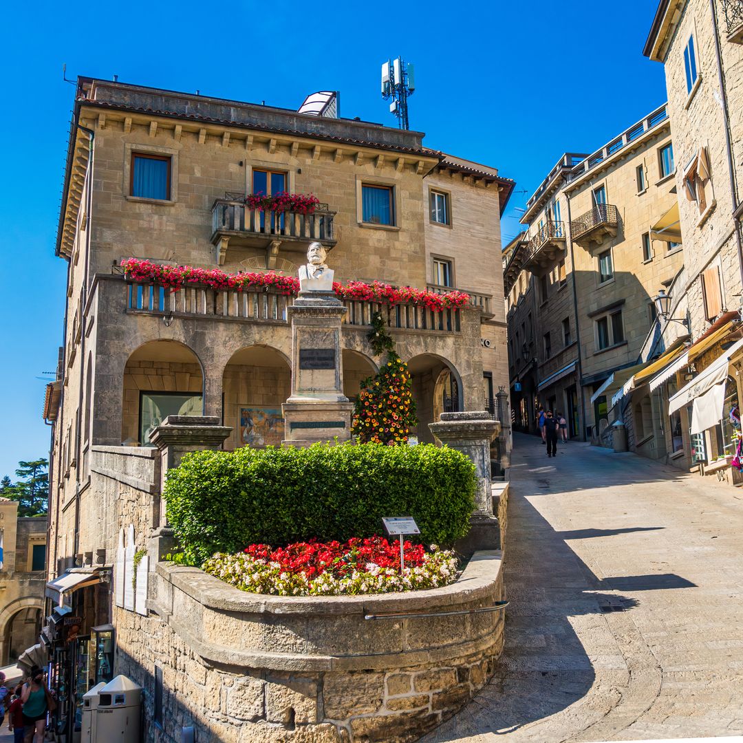 Calles de San Marino, uno de los países más pequeños del mundo