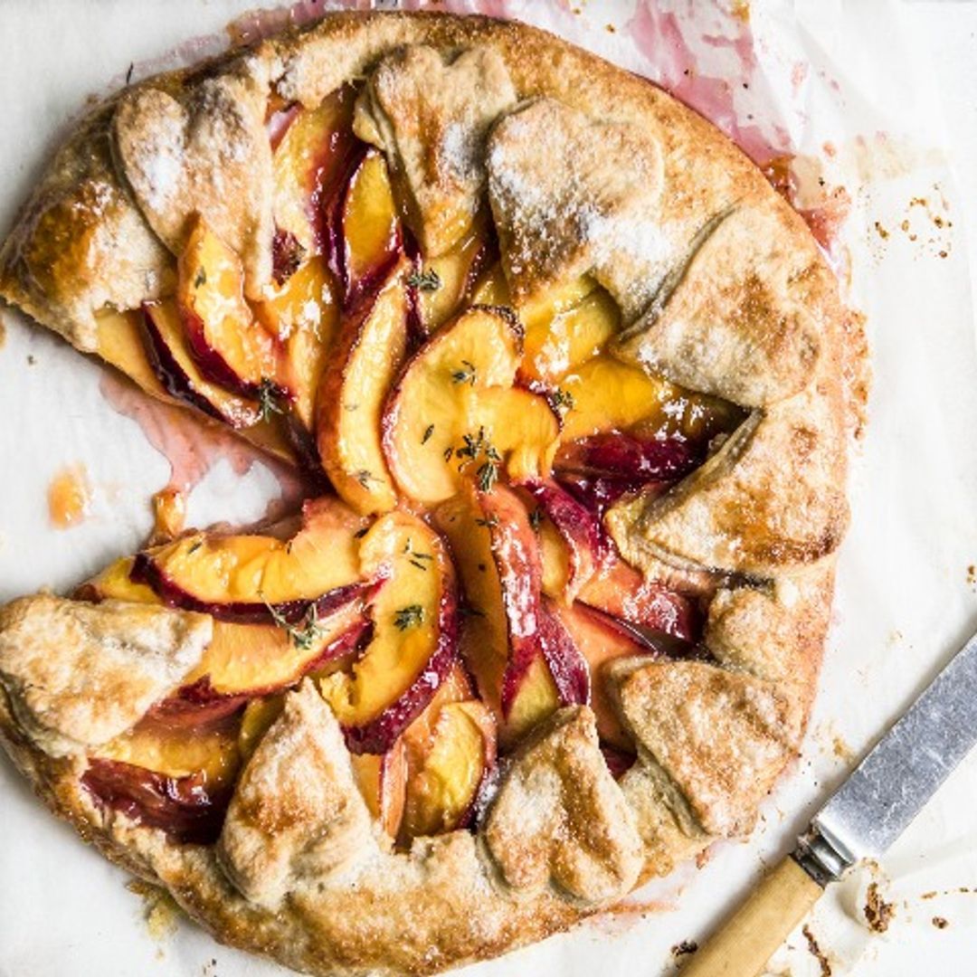 'Galette' de nectarinas