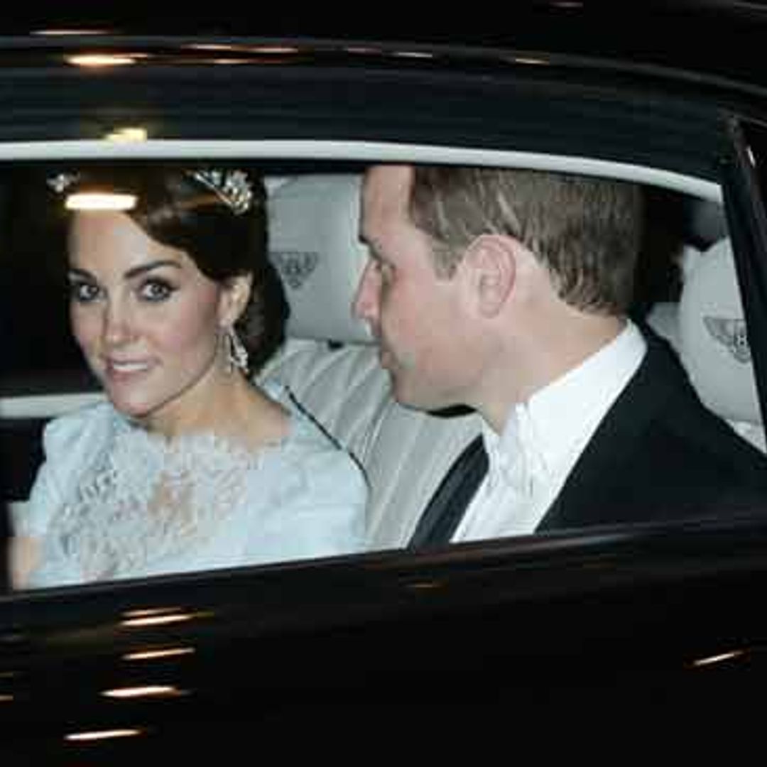 La Duquesa de Cambridge estrena 'su tiara', la favorita de la princesa Diana, en la recepción diplomática