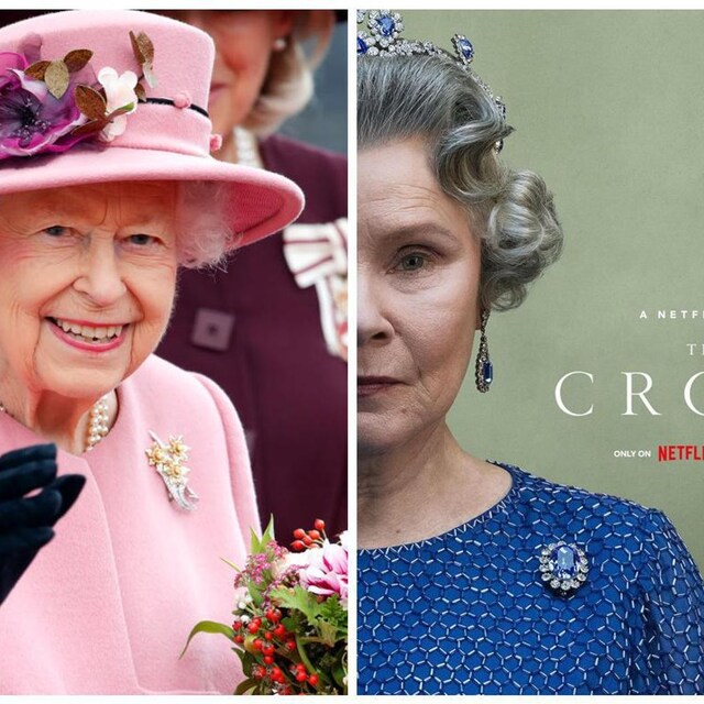 imelda staunton como la reina isabel ii