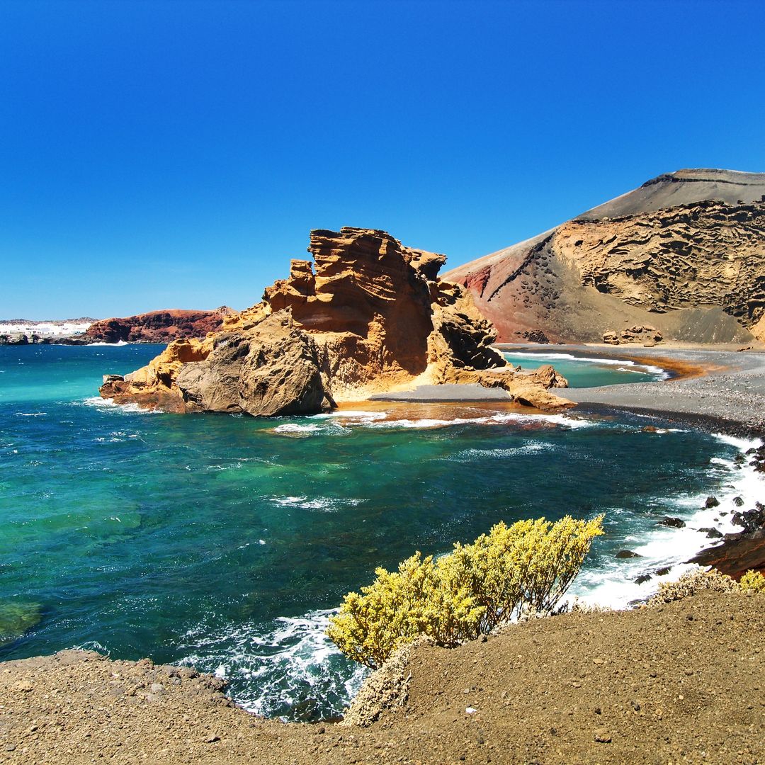 Playa El Golfo en Lanzarote