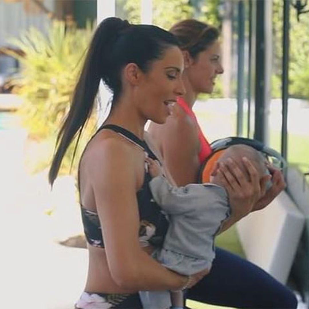¡Entrenando con mamá! Pilar Rubio muestra cómo se pone en forma con su hijo Alejandro