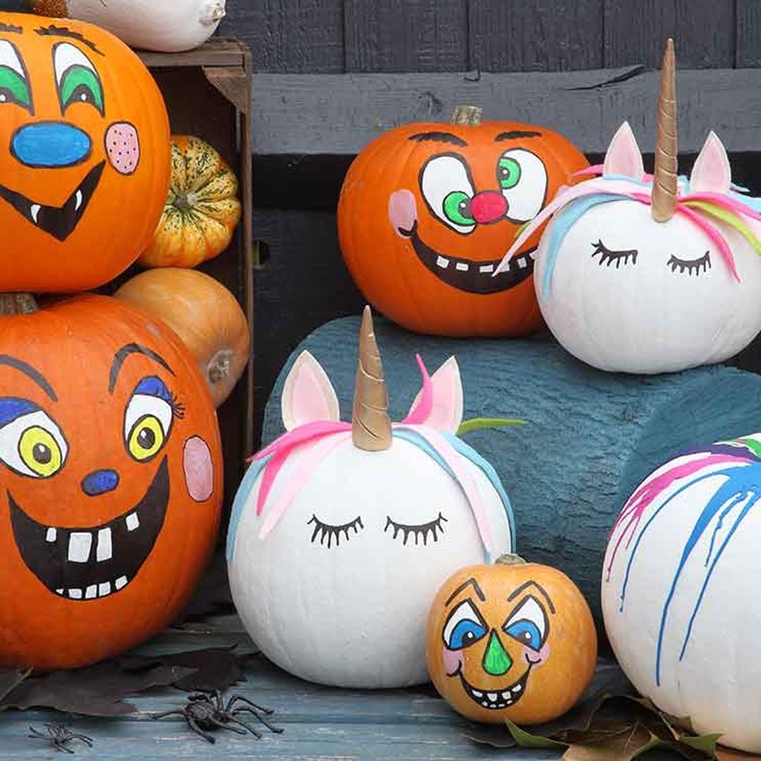 Prepara un Halloween alternativo decorando estas calabazas llenas de color y fantasía