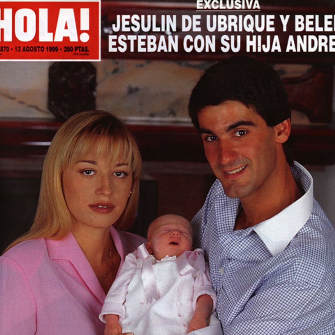 Así presentaron Belén Esteban y Jesulín de Ubrique a su hija Andrea en las páginas de ¡HOLA!