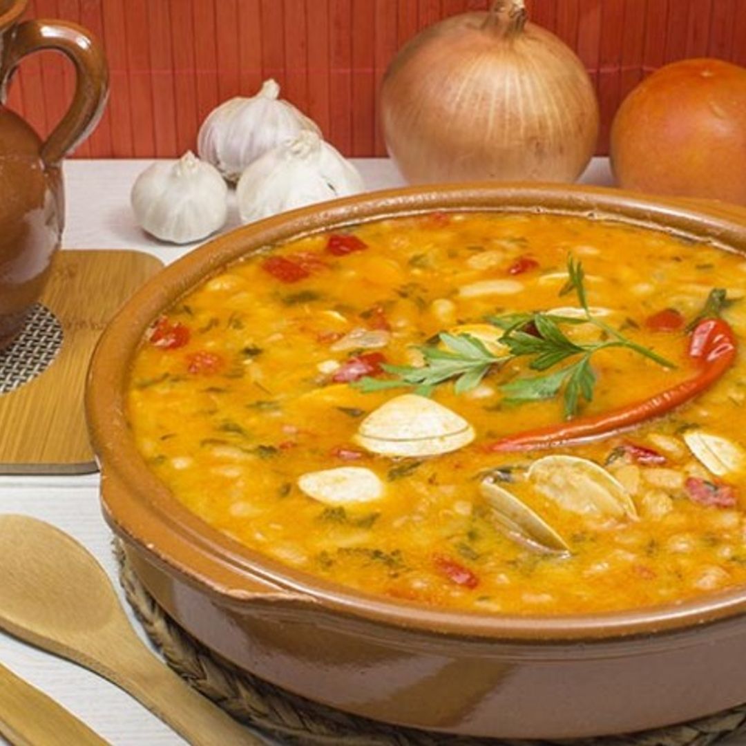 Judías de la huerta con almejas