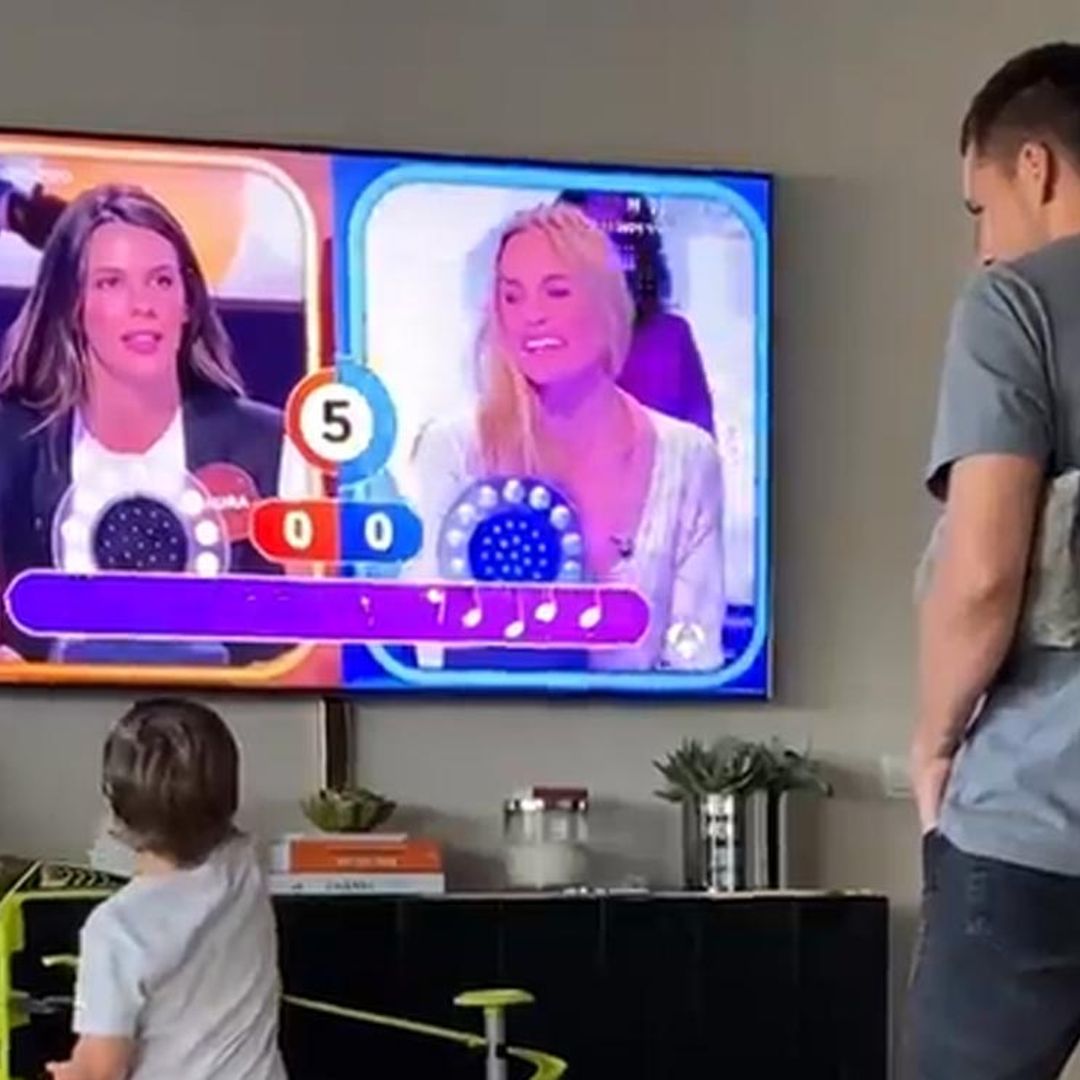 ¿Dónde está mamá? La divertida reacción del hijo de Laura Matamoros al verla en televisión