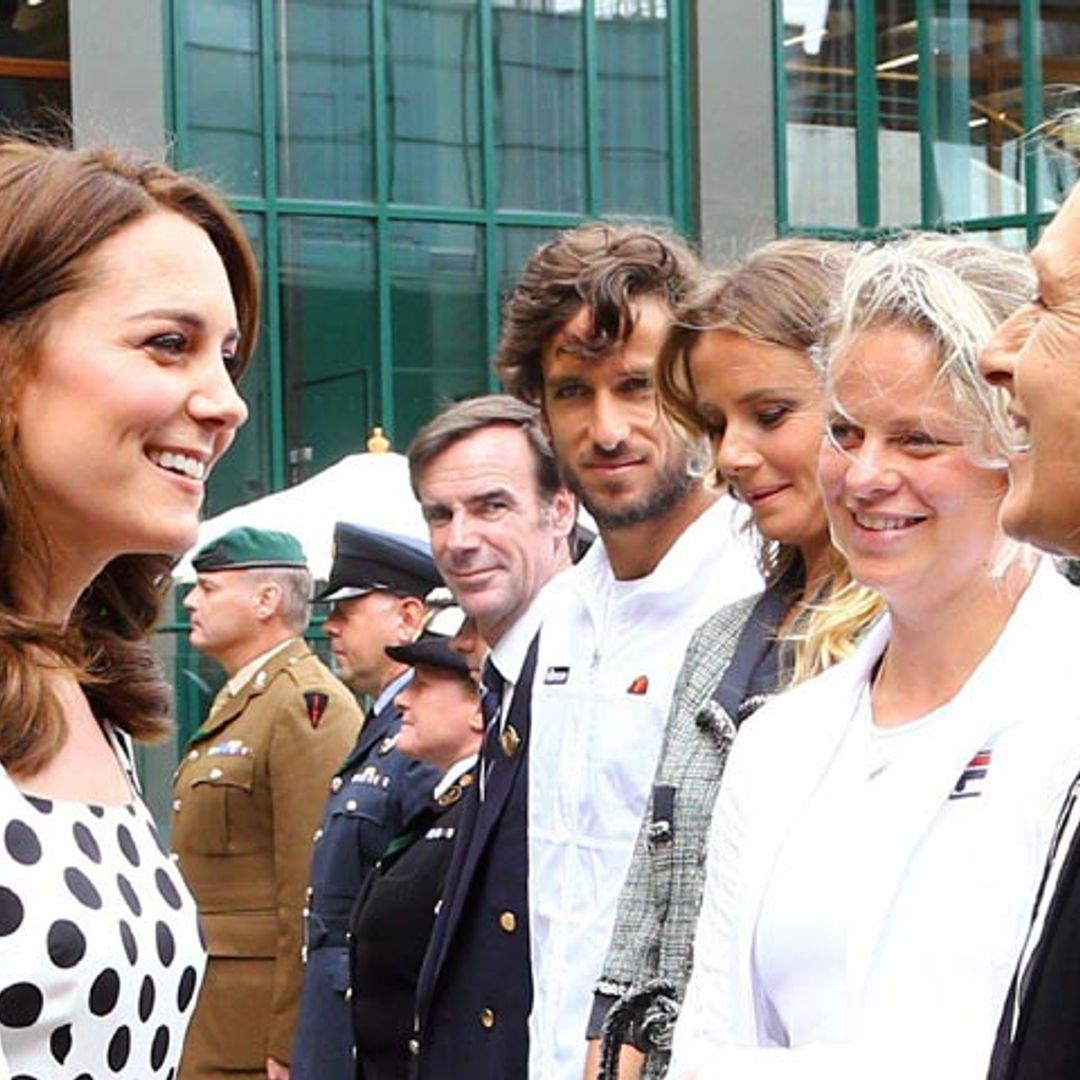 El encuentro de la Duquesa de Cambridge con Feliciano López