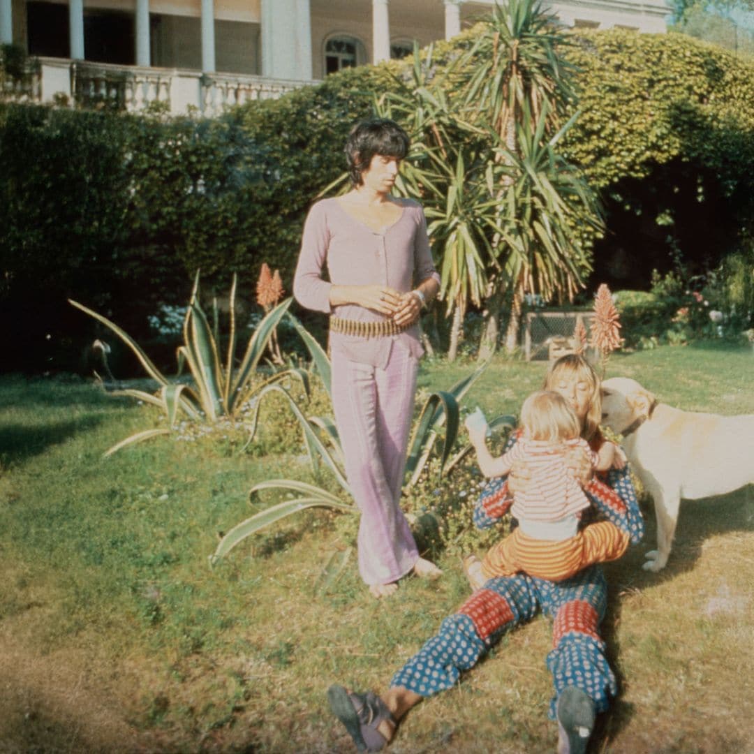 Keith Richards, Anita Pallenberg y su hijo, Marlon Richards