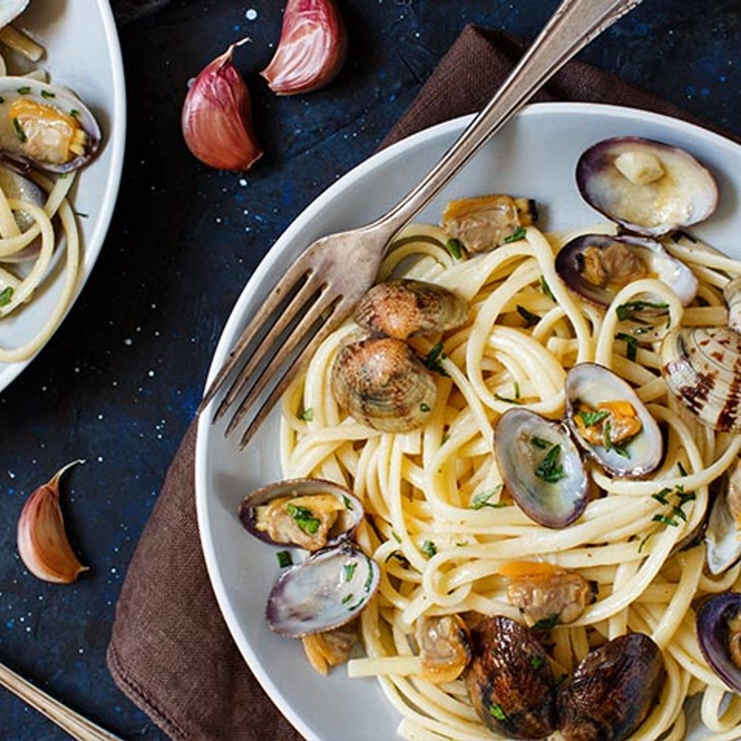 Espaguetis 'alle vongole' o con almejas
