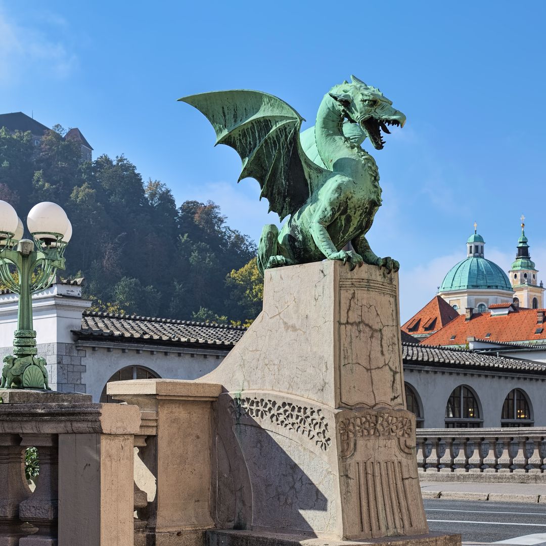 Escultura del dragón, Liubliana, Eslovenia