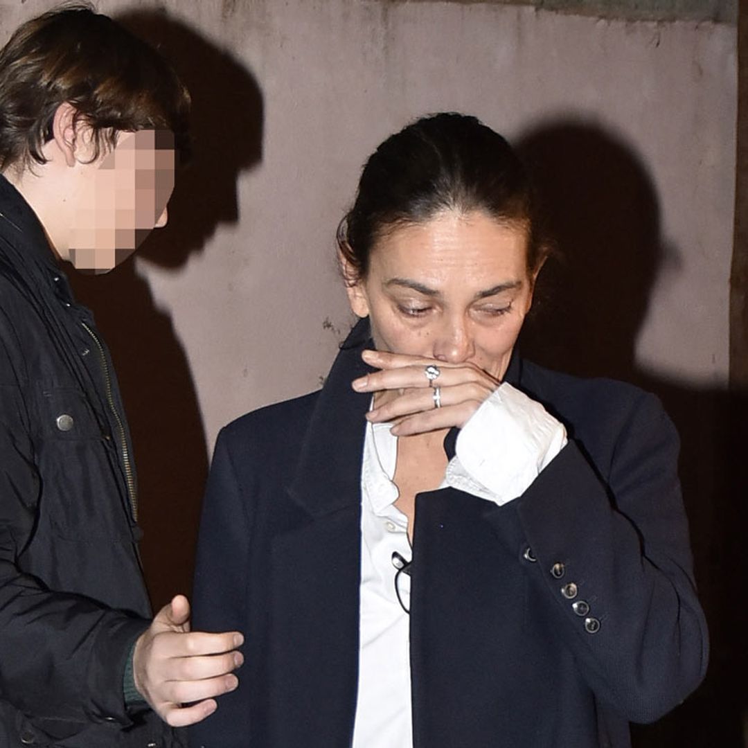 Laura Ponte, rota de dolor en la capilla ardiente de la infanta Pilar