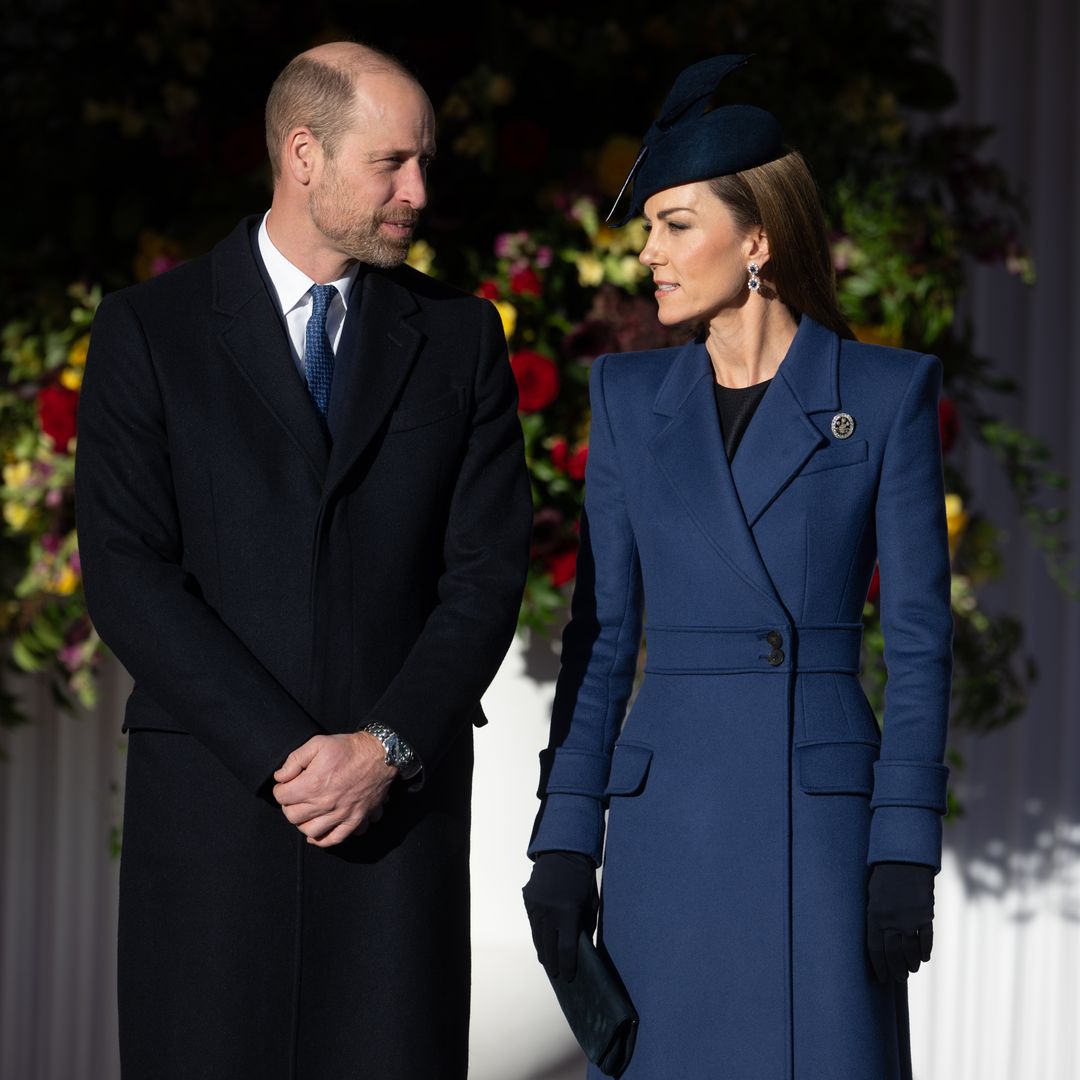 Así fue el momento donde el príncipe William y Kate Middleton recibieron al presidente y Primera Dama de Alemania.