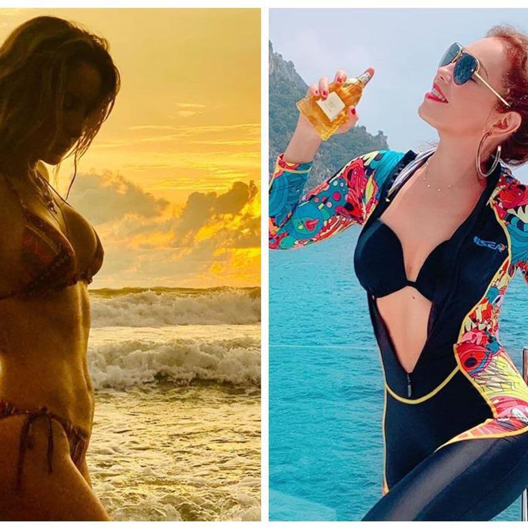 La mini cintura de Geraldine Bazán le hace la competencia a Thalía