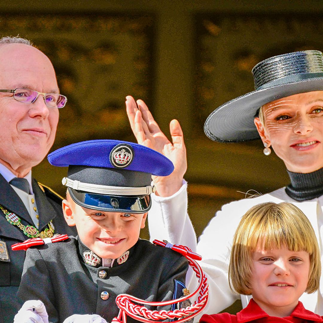 Jacques y Gabriella de Mónaco, más simpáticos que nunca, se convierten en los grandes protagonistas del Día Nacional